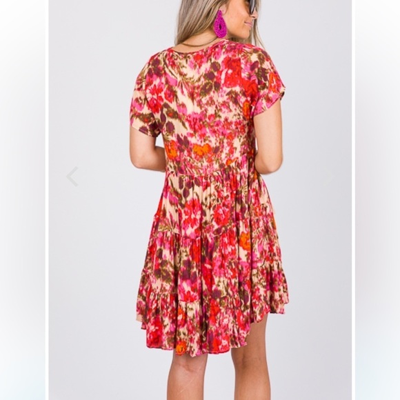 Olivaceous Tiered Babydoll Sun Dress - Picture 5 of 11